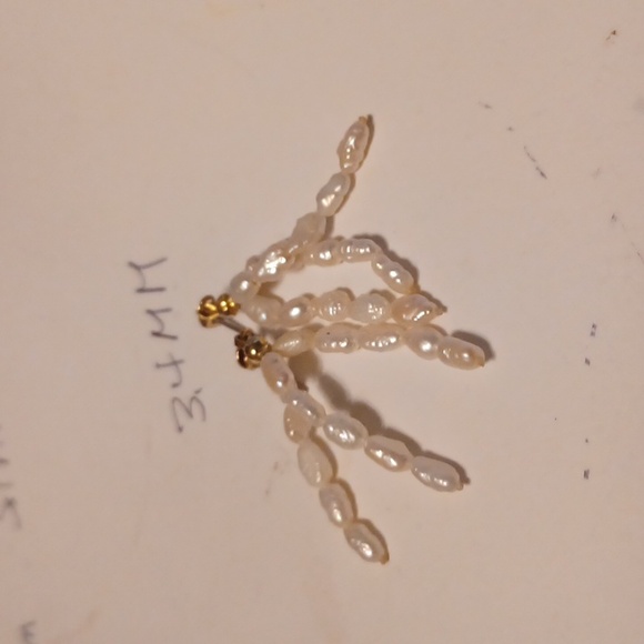 4 PAIR GENUINE PEARL EARRINGS, NEW - Picture 2 of 5